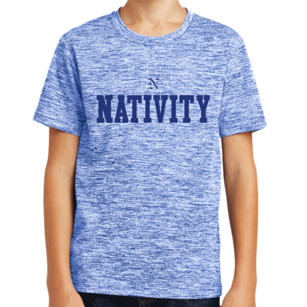 Sport-Tek ® - Youth PosiCharge® Electric Heather Tee - Printed Logo Thumbnail