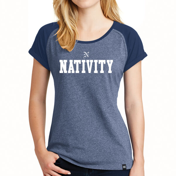 New Era - Ladies Heritage Blend Varsity Tee - Printed Logo Thumbnail