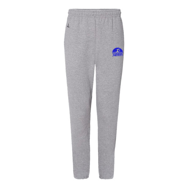Russell Athletic DriPower Closed Bottom Sweatpants with Pockets - Embroidered Logo Thumbnail