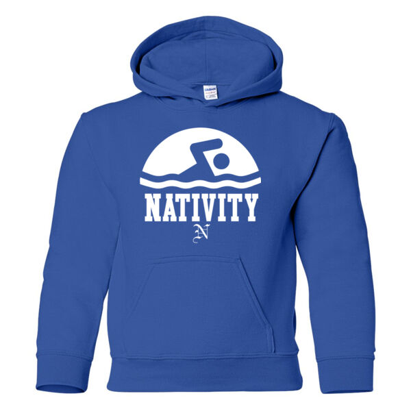 Gildan - Heavy Blend Youth Hooded Sweatshirt - Printed Logo Thumbnail