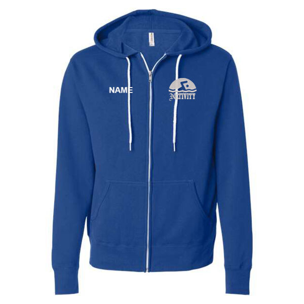 Independent Trading Co. - Unisex Lightweight Full-Zip Hooded Sweatshirt - Embroidered Logo ** Add Name for $5! ** Thumbnail