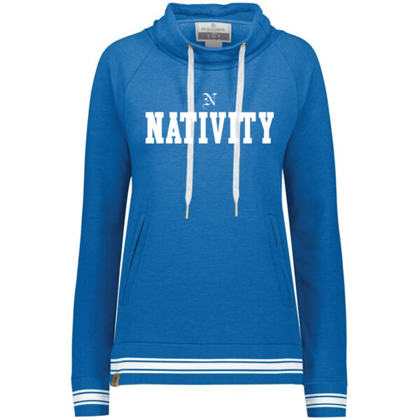 Holloway Ladies Ivy League Funnel Neck Pullover - Printed Logo Thumbnail