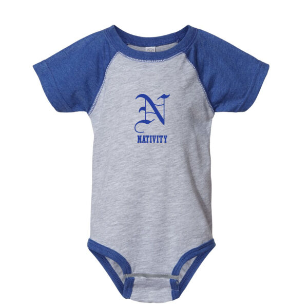 Rabbit Skins - Infant Baseball Fine Jersey Bodysuit - Printed Logo Thumbnail