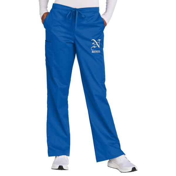 Wink™ Women’s Petite WorkFlex™ Flare Leg Cargo Pant - Embroidered Logo Thumbnail