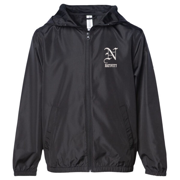 Independent Trading Co. - Youth Lightweight Windbreaker Full-Zip Jacket - Embroidered Logo Thumbnail