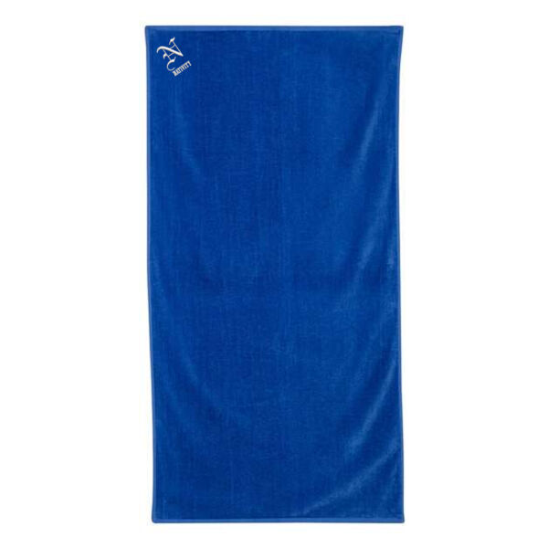 Q-Tees - Velour Beach Towel - Embroidered Logo Thumbnail